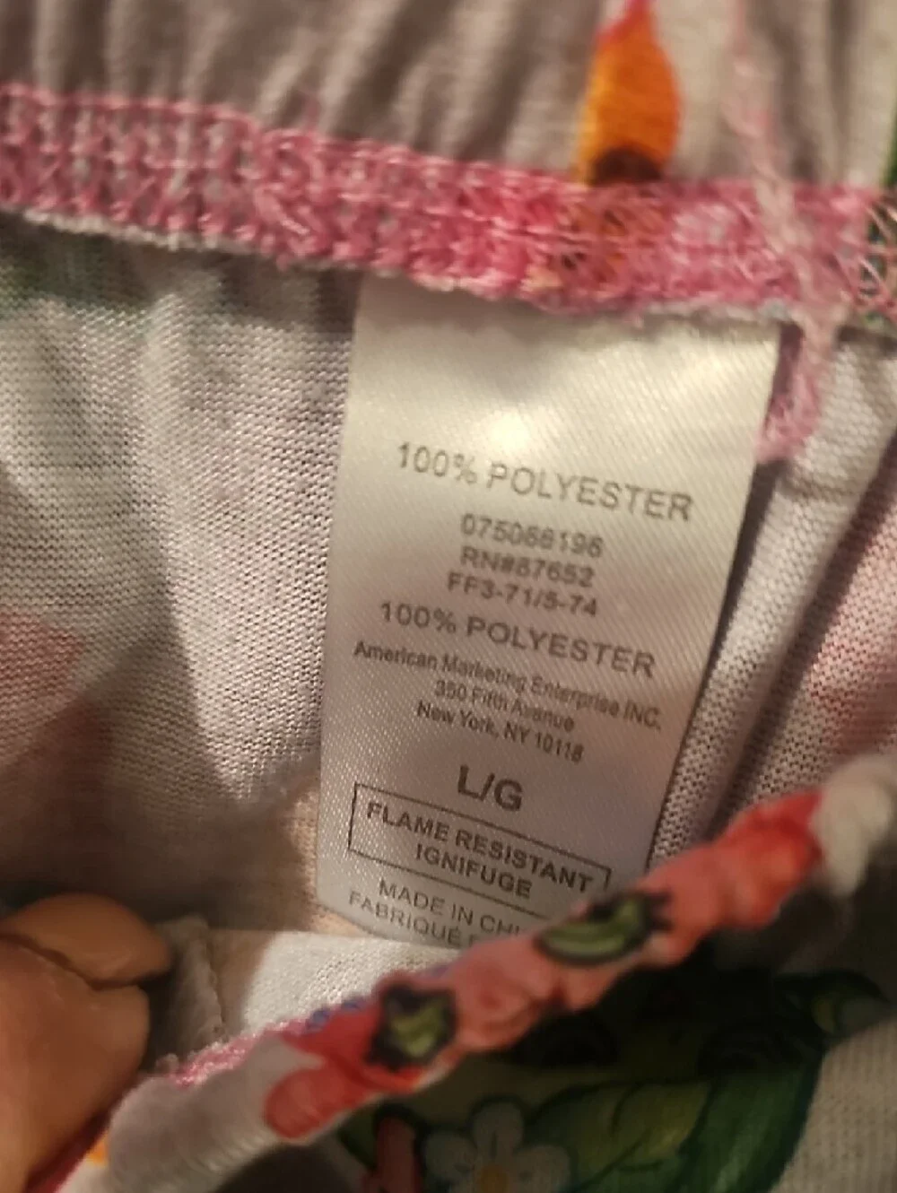 Shopkins Kids Gray Character Print Pajama Pants Size Large